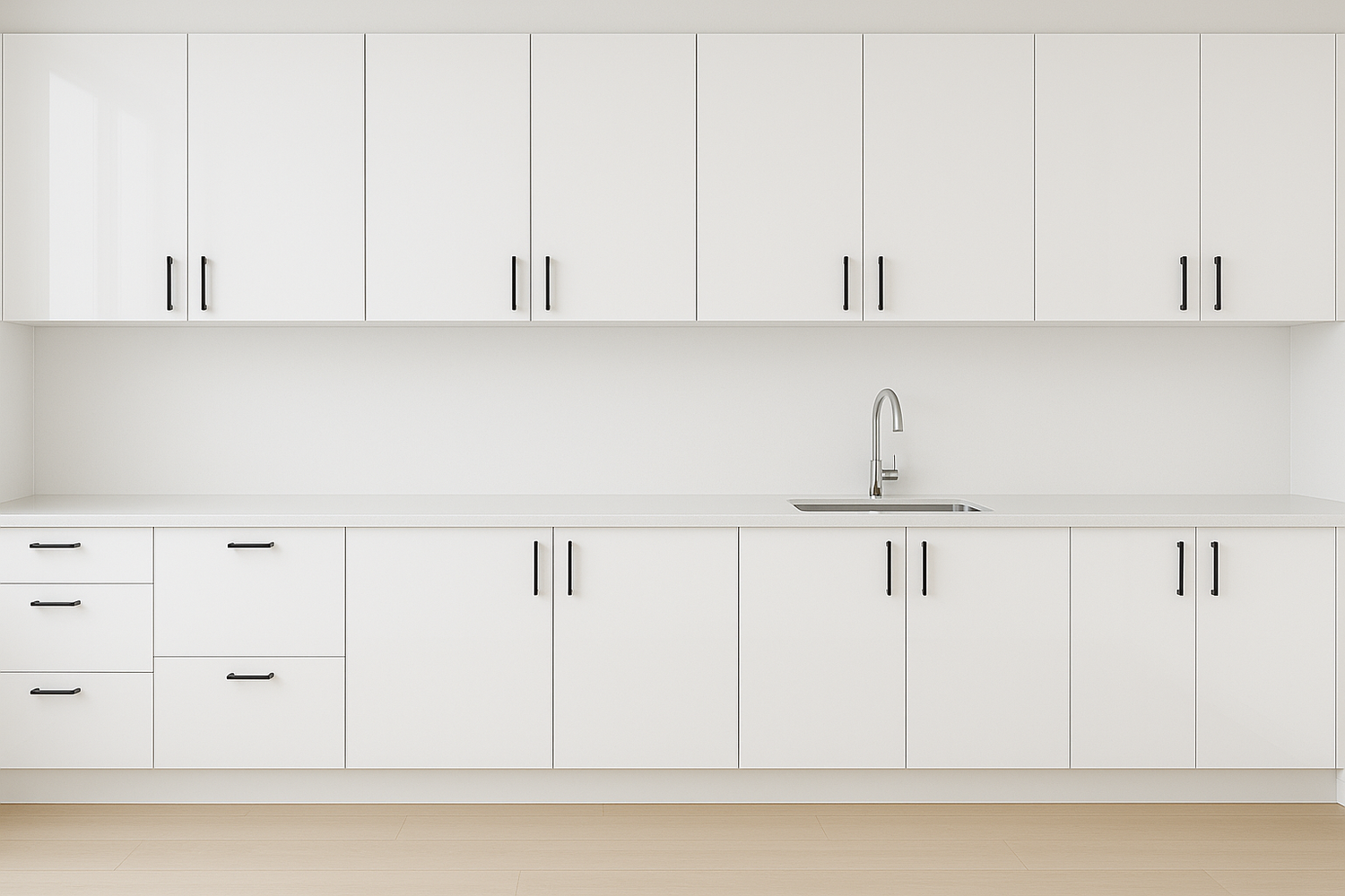 Corpuri de Bucătărie alb Lucios MDF